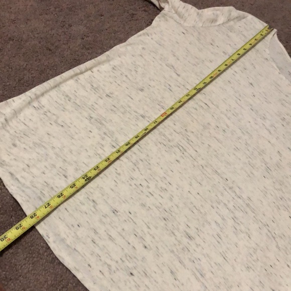 pure jill by j jill-Cotton LongSleeve Tee-Sz M-Beige/Gray - Picture 8 of 13